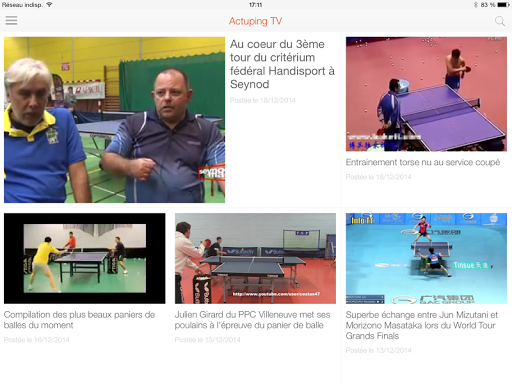 【免費運動App】ActupingTV - Tennis de Table-APP點子