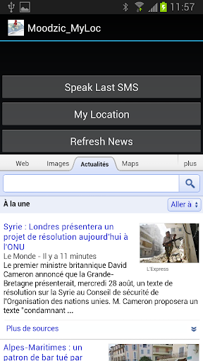 Localisation via SMS