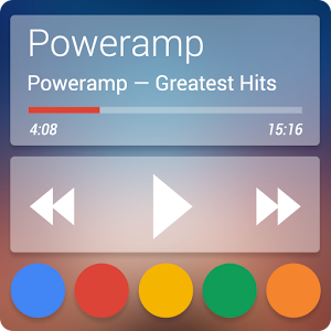 Skin for Poweramp Now TRSPRNT