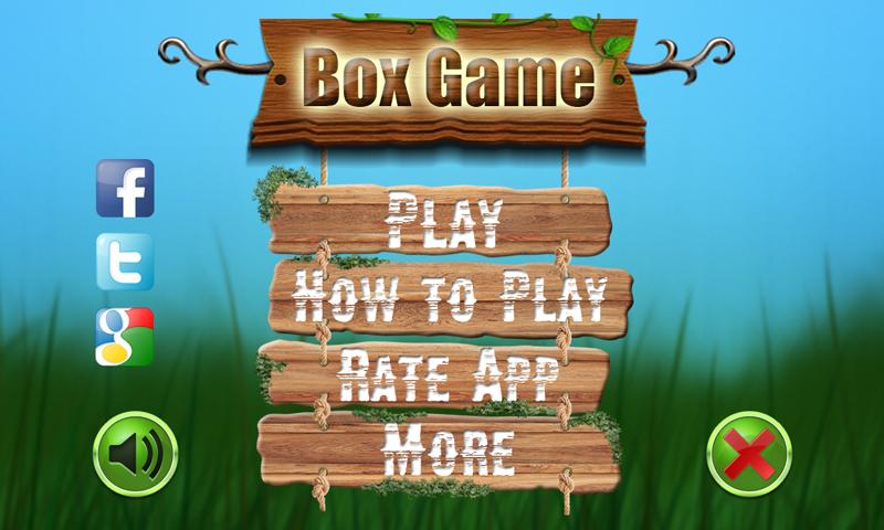 Android application Box Game screenshort