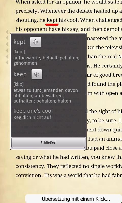 English Reader Pro Screen 2