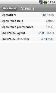Shortcuts for iWeb Screenshots 14