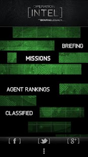 Bourne Legacy: Operation Intel