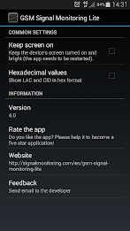 GSM Signal Monitoring Lite poster 2