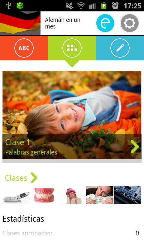 Android application German in a Month: Audio course, listening lessons screenshort