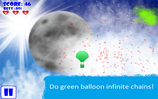 【免費街機App】Balloon To The Moon-APP點子