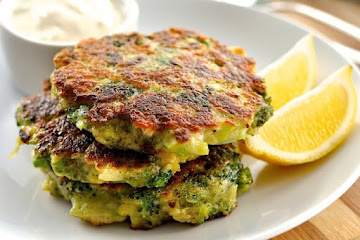 Parmesan Garlic Broccoli Fritters