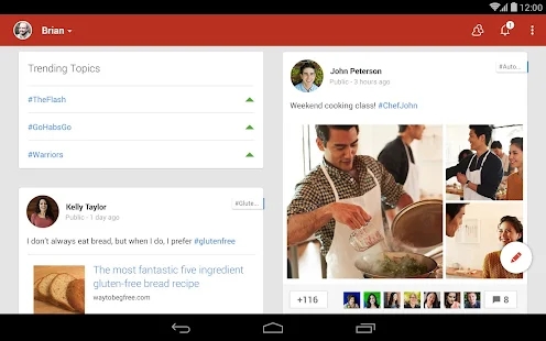 Google+ - screenshot thumbnail