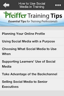 Pfeiffer Training Tips Screenshots 3