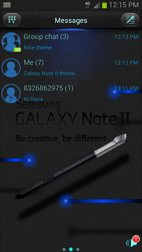 Galaxy Note II 3D for GO SMS