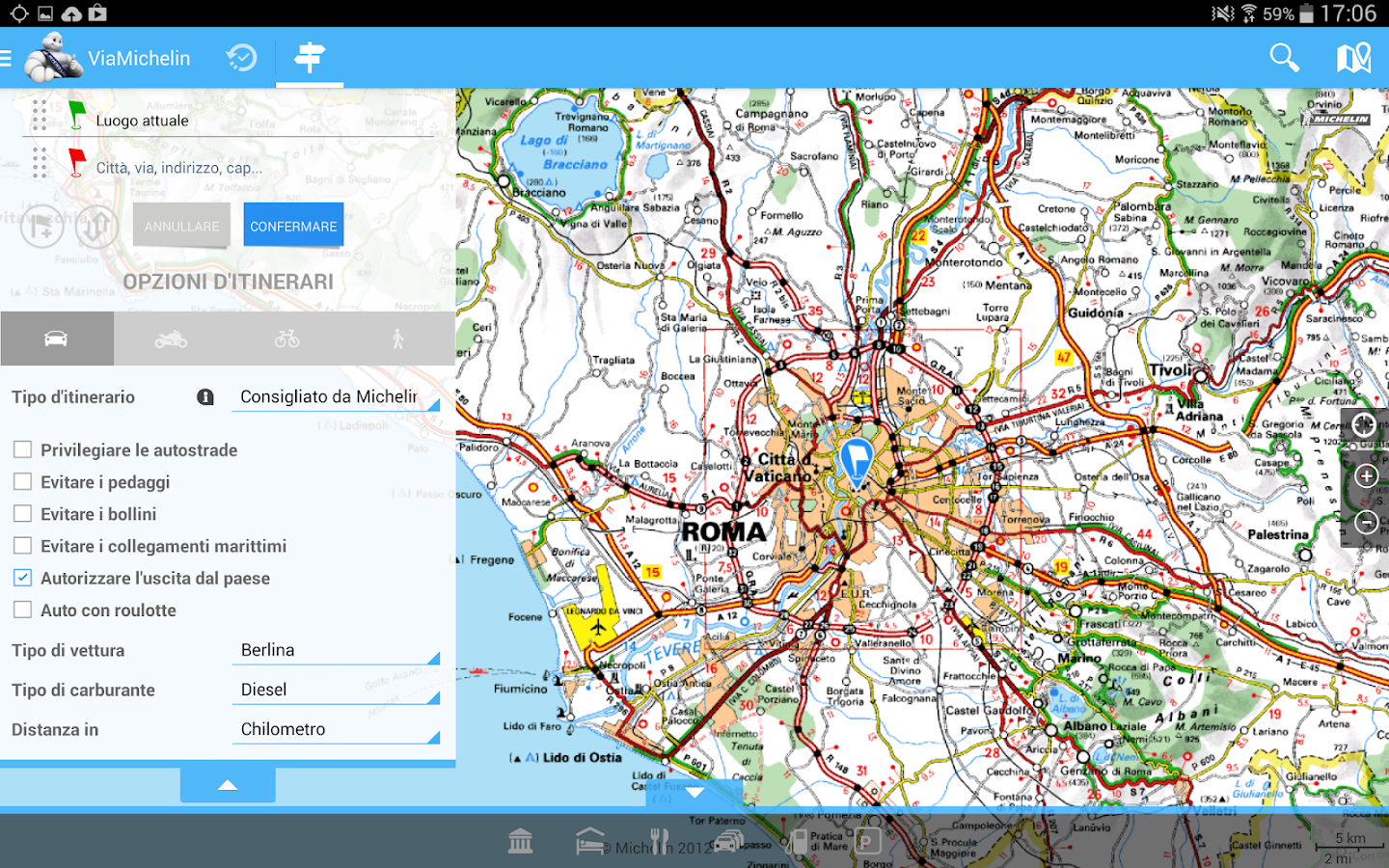 ViaMichelin Percorsi e mappe App Android su Google Play