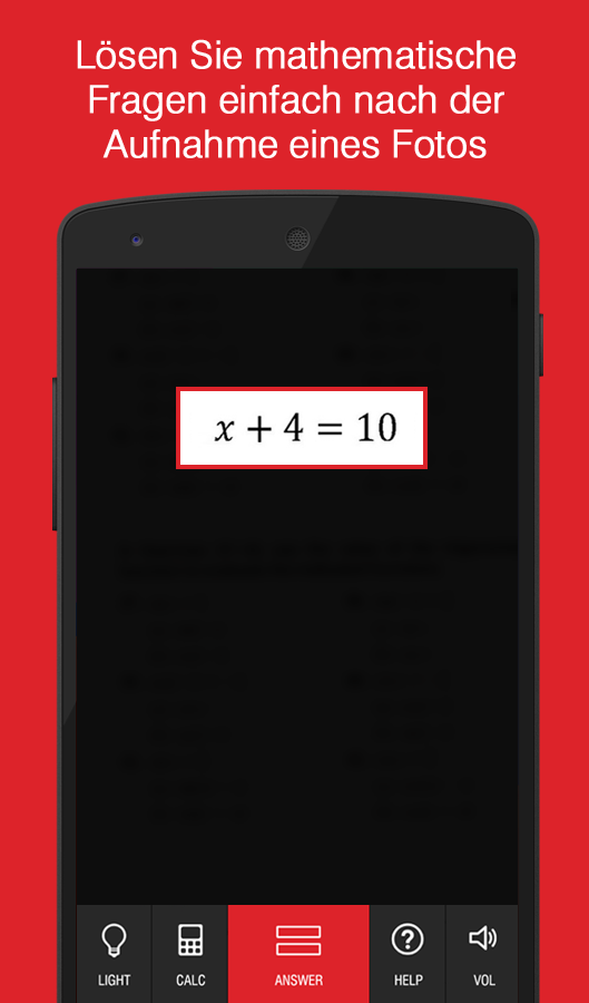 Android application AutoMath Photo Calculator screenshort