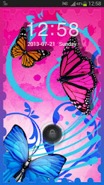 Motýli Theme GO Locker poster 7