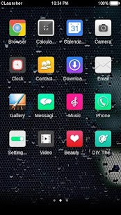 Free Download Wet Glass C Launcher Theme APK for Android