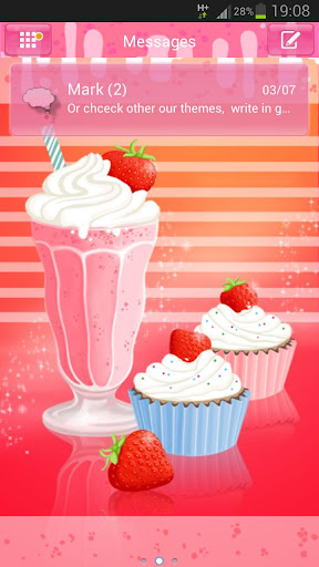 GO SMS Pro Theme Muffin Shake