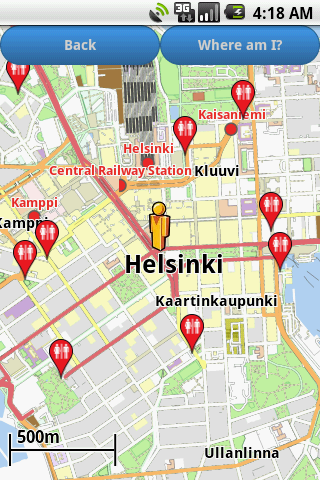 Helsinki Amenities Map free