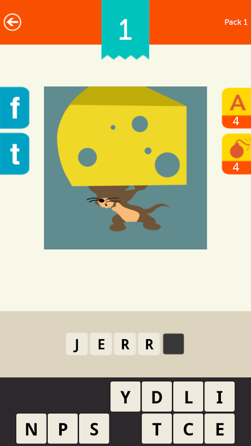 Android application Guess the Character! Logo Quiz screenshort