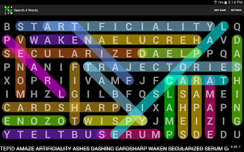 Search 4 Words Free Screenshots 1