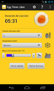 Captura de pantalla de la aplicacion Android Egg Timer Pro