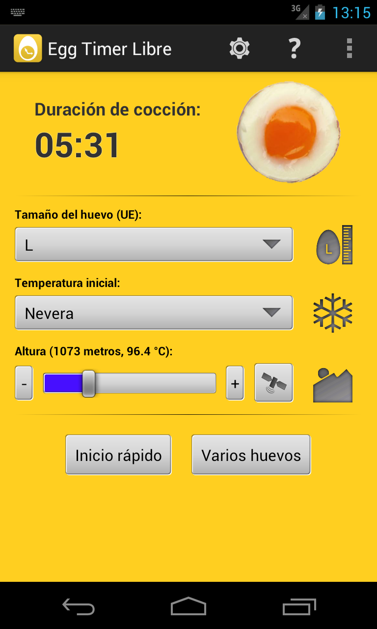 Android application Egg Timer Pro screenshort