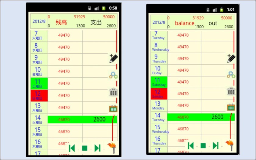 CashBook Screen 2