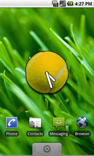 Tennis Analog Clock Widget