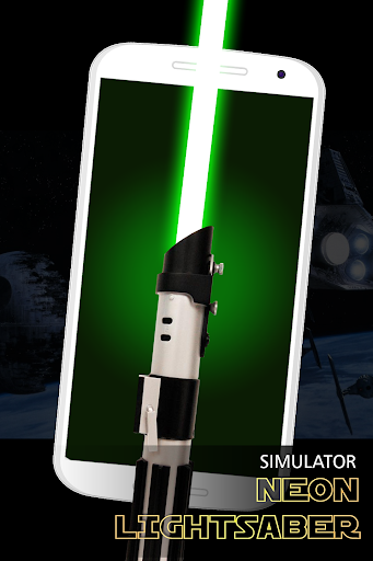 Neon lightsaber simulator