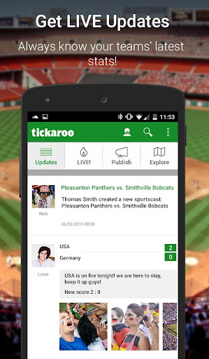 Tickaroo Sportscasting - Live