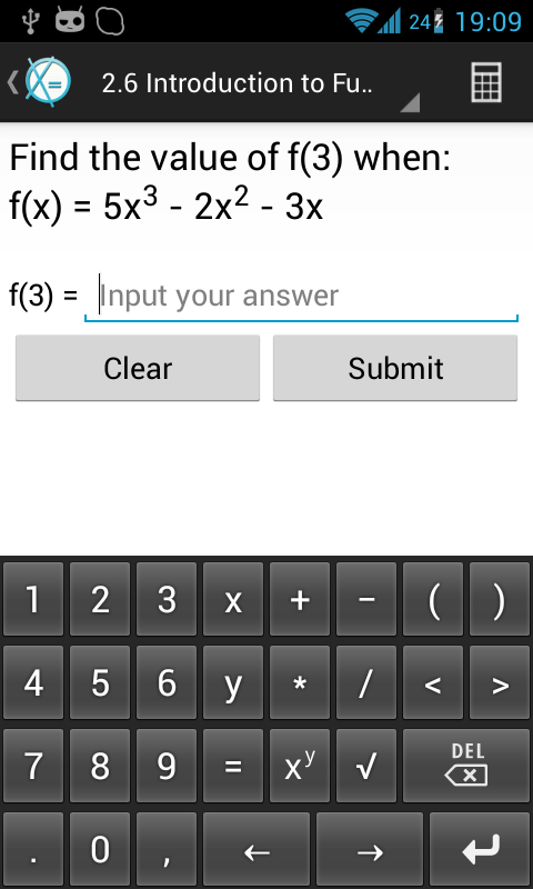 Learn Algebra Screen 3