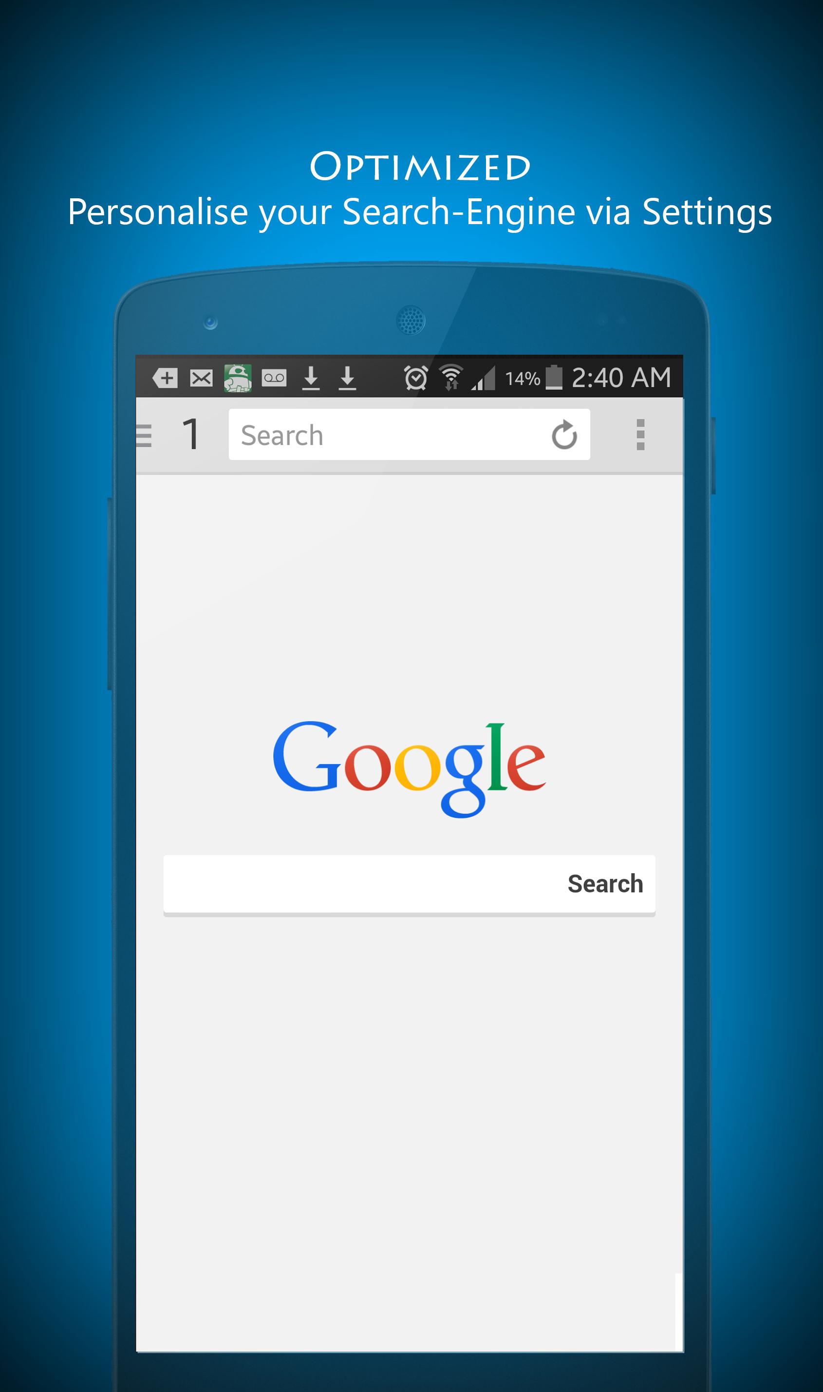 Android application Spartan Browser screenshort