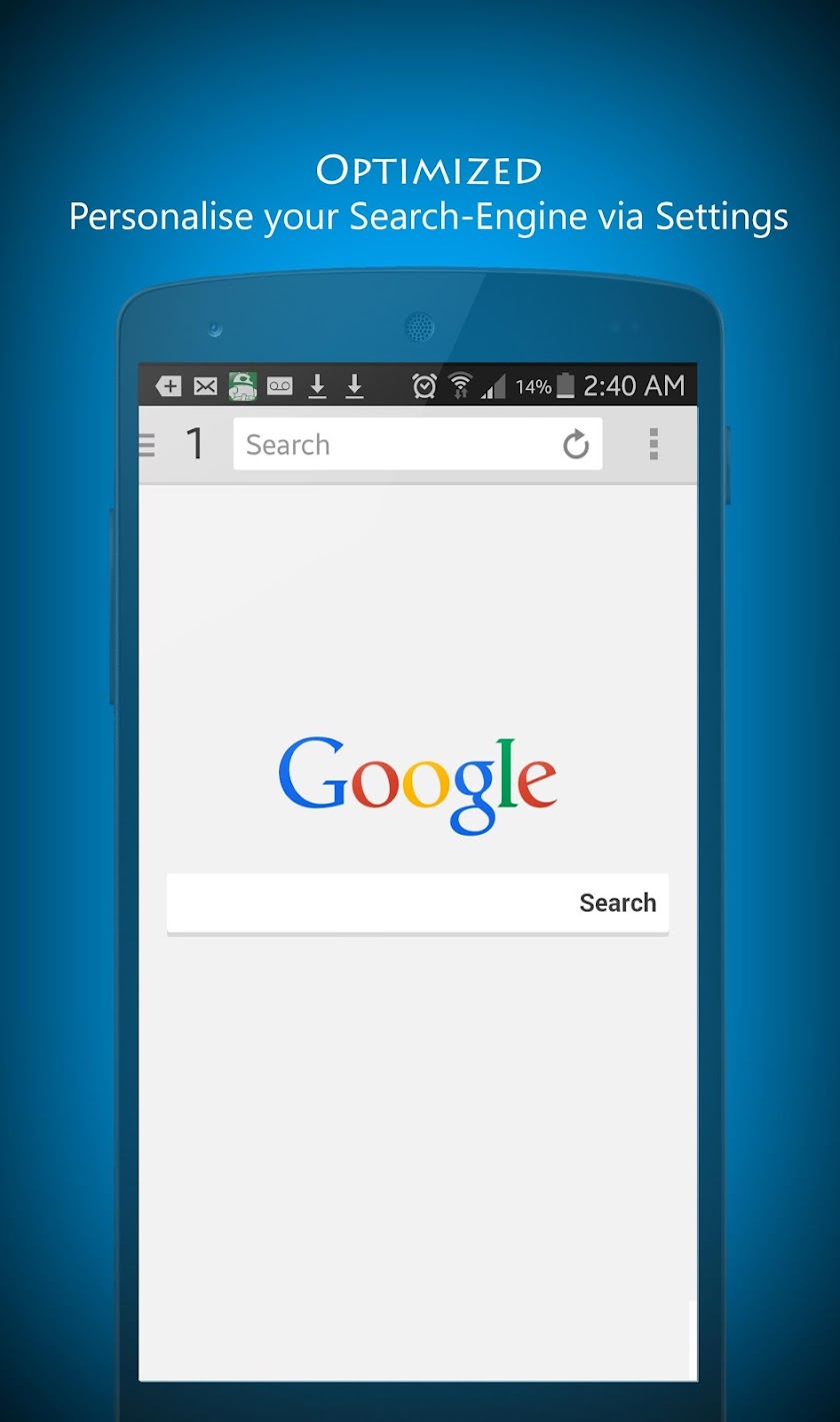 Spartan Browser Screen 1