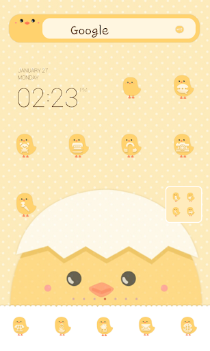 BabyChick dodol launcher theme