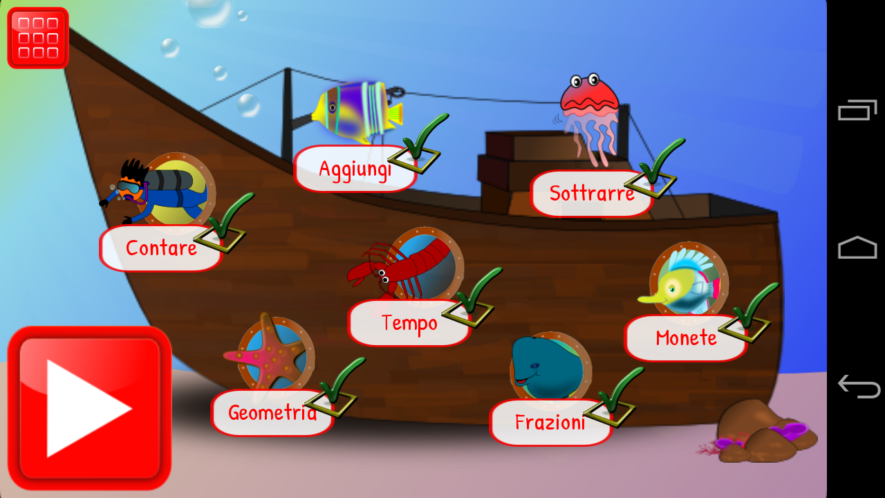 Android application First Grade Learning Game Math screenshort