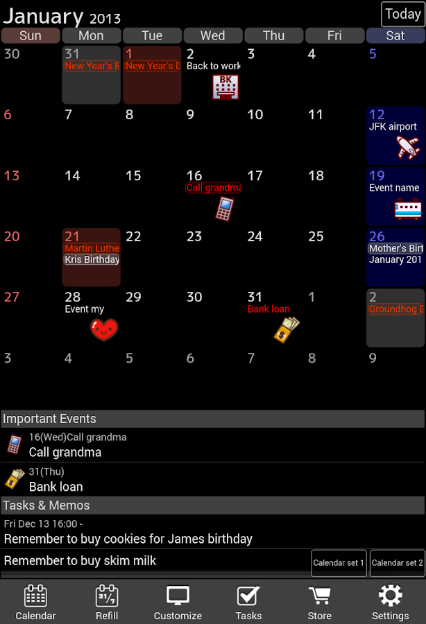 Jorte Calendar Android