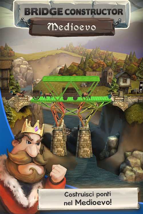 Screenshot dell'applicazione Android Bridge Constructor Medieval
