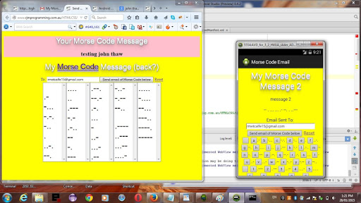 Morse Code Email