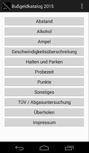 【免費交通運輸App】Bußgeldkatalog 2015-APP點子