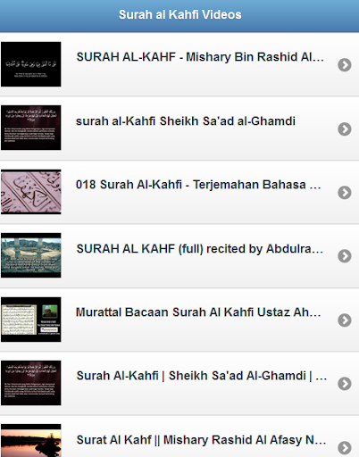 Surah al Kahfi Videos