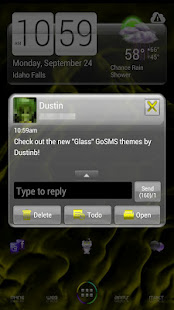 GO SMS Pro Canary Glass Theme(圖3)-速報App