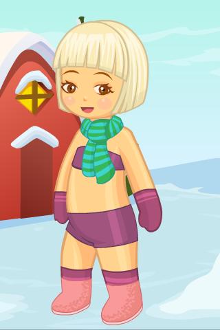 【免費休閒App】X Mas Snow Kid Dress Up-APP點子