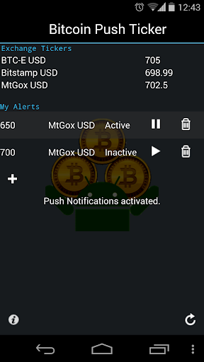 Bitcoin Push Ticker 3.0