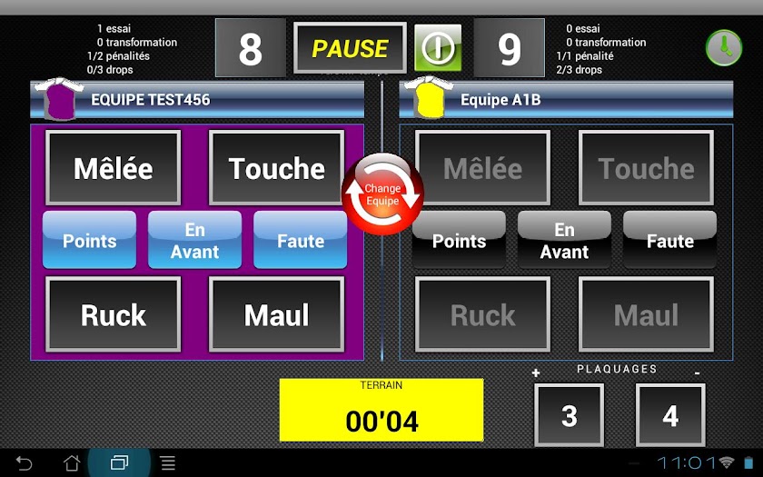 QuickPDA RUGBY Screen 3