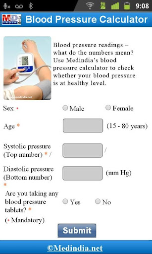 Blood Pressure Calculator