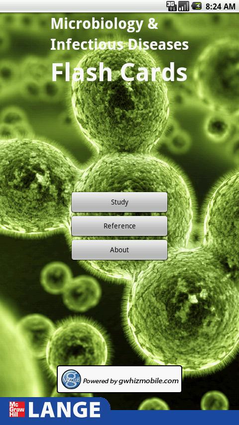 Android application Microbiology LANGE Flash Cards screenshort