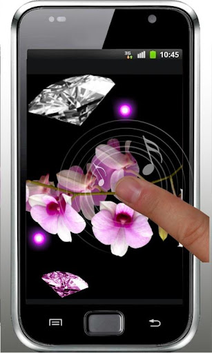 【免費個人化App】Orchid Diamonds live wallpaper-APP點子