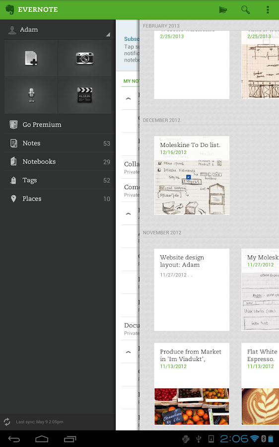 Evernote - screenshot