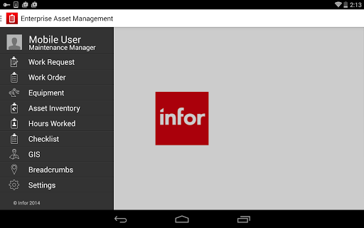 Infor EAM Mobile Connected