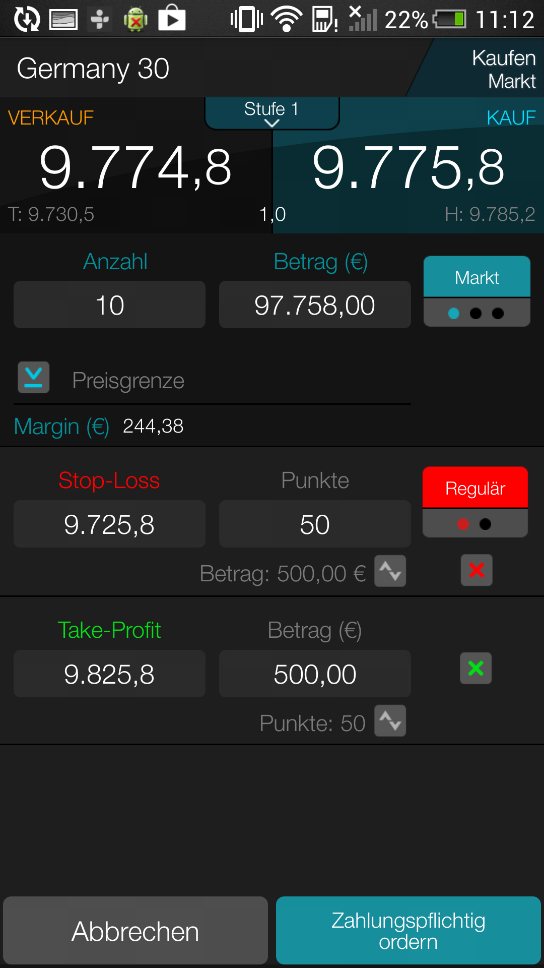 Android application CMC: Trading App screenshort