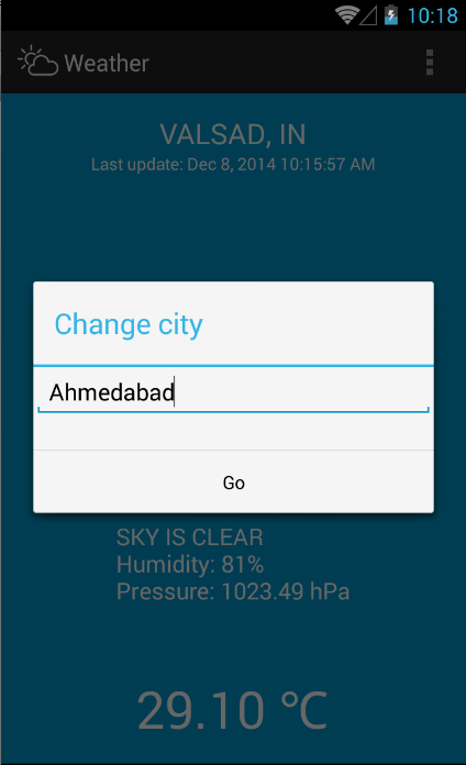 Weather Screen 2