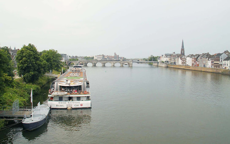 Tauck's Swiss Sapphire docked in Maastricht, the Netherlands.